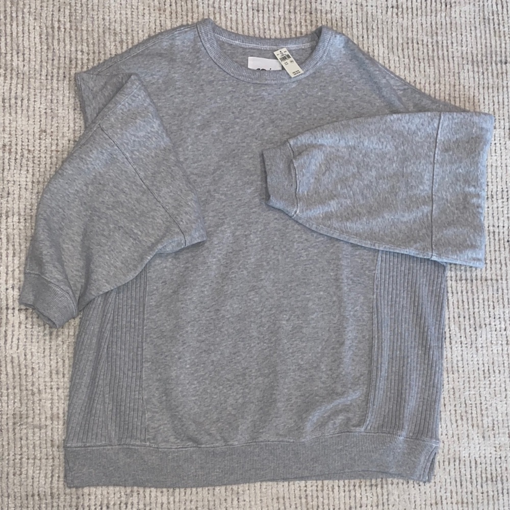 Aerie Women's Gray Crewneck Sweatshirt New NWT